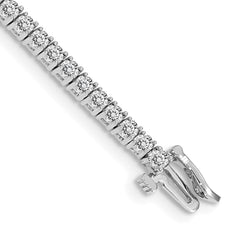 14k White Gold AA Diamond Tennis Bracelet