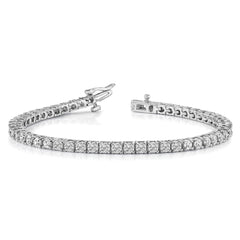 14k White Gold AA Diamond Tennis Bracelet