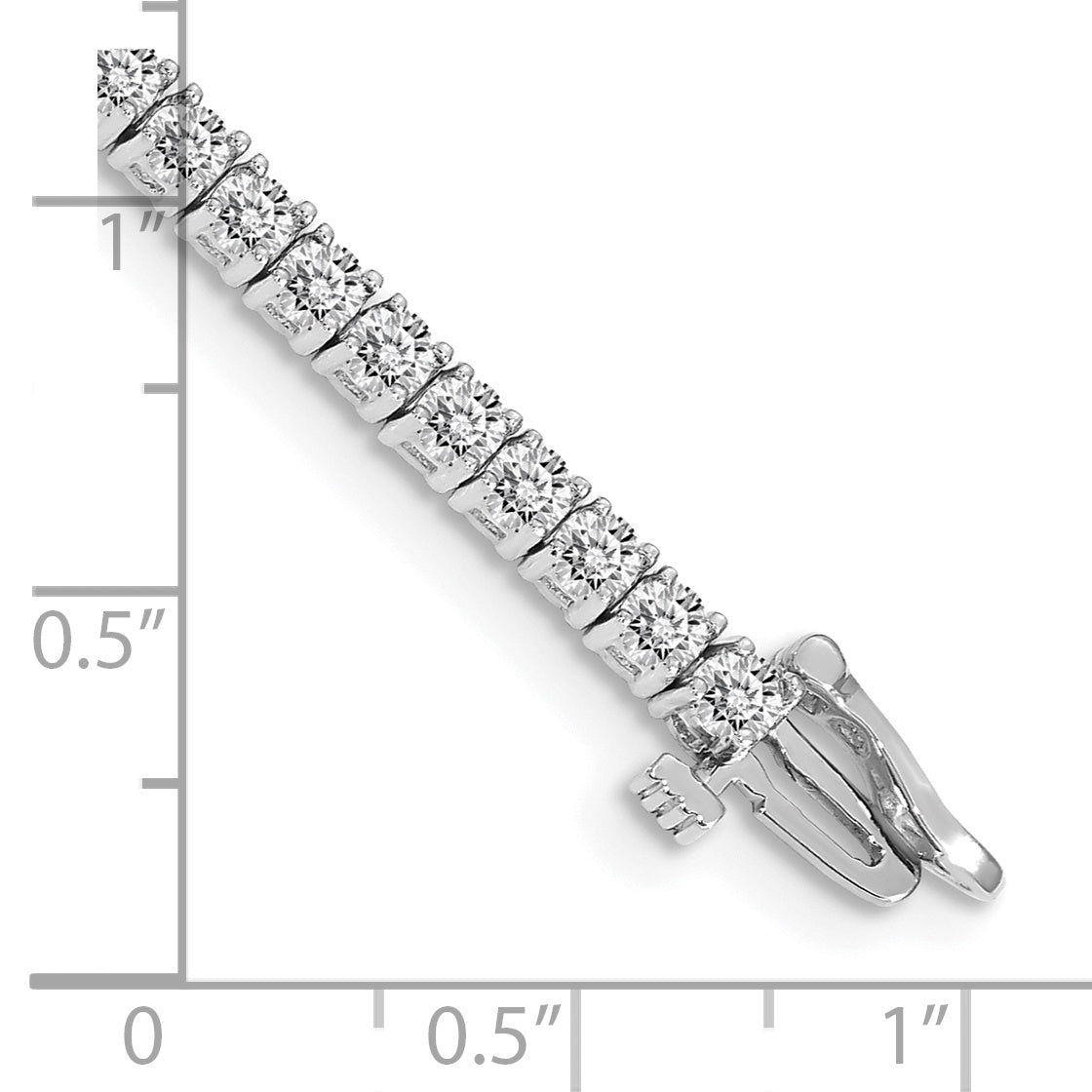 14k White Gold AA Diamond Tennis Bracelet