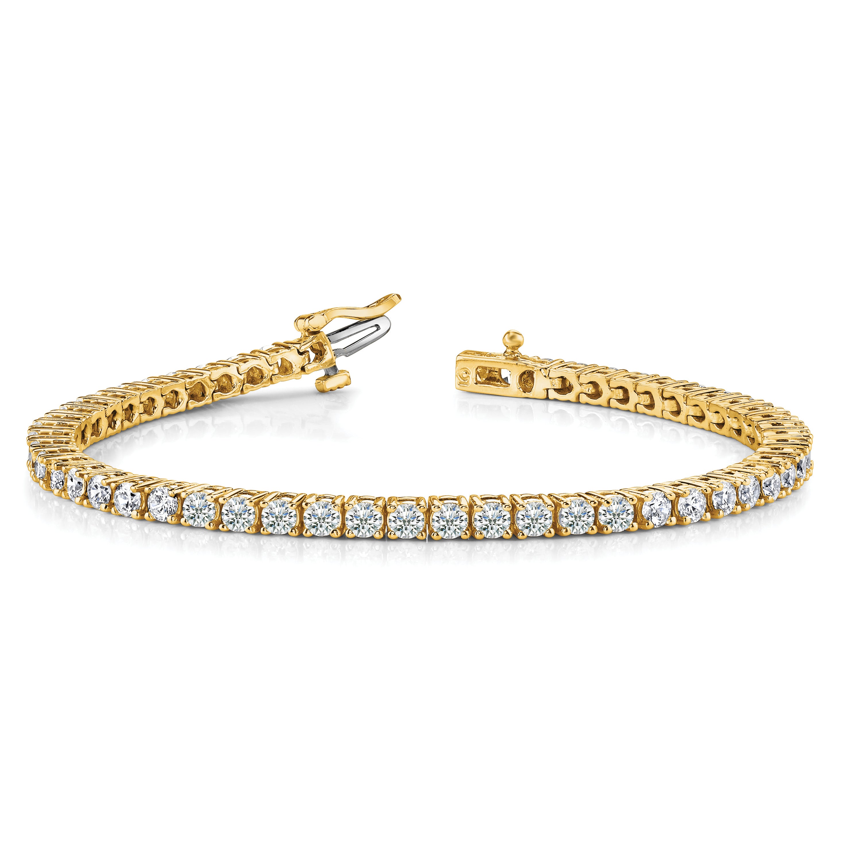 14k AA Diamond Tennis Bracelet