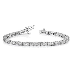 14k White Gold AA Diamond Tennis Bracelet