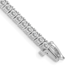 14k White Gold AA Diamond Tennis Bracelet