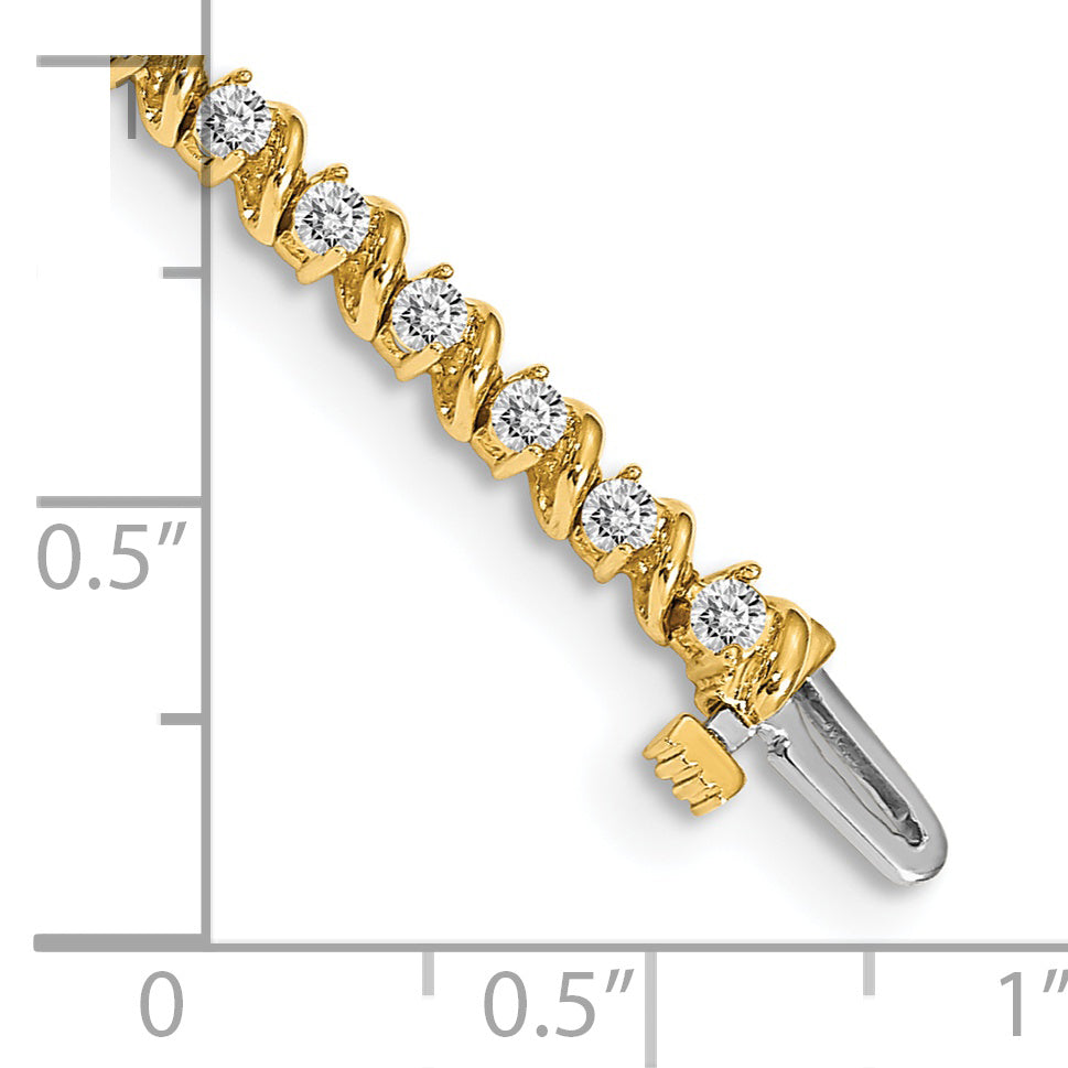 14k AA Diamond Tennis Bracelet