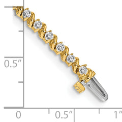 14k AA Diamond Tennis Bracelet