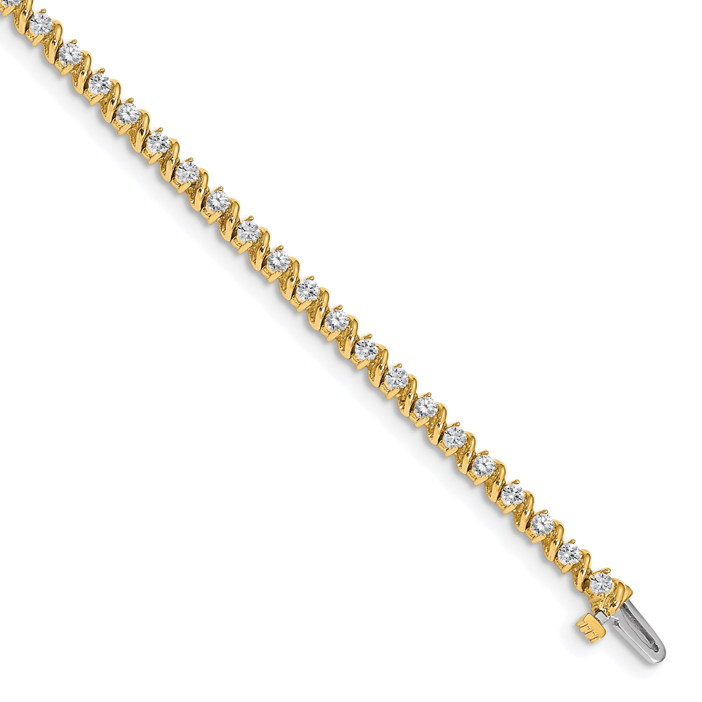 14k AA Diamond Tennis Bracelet