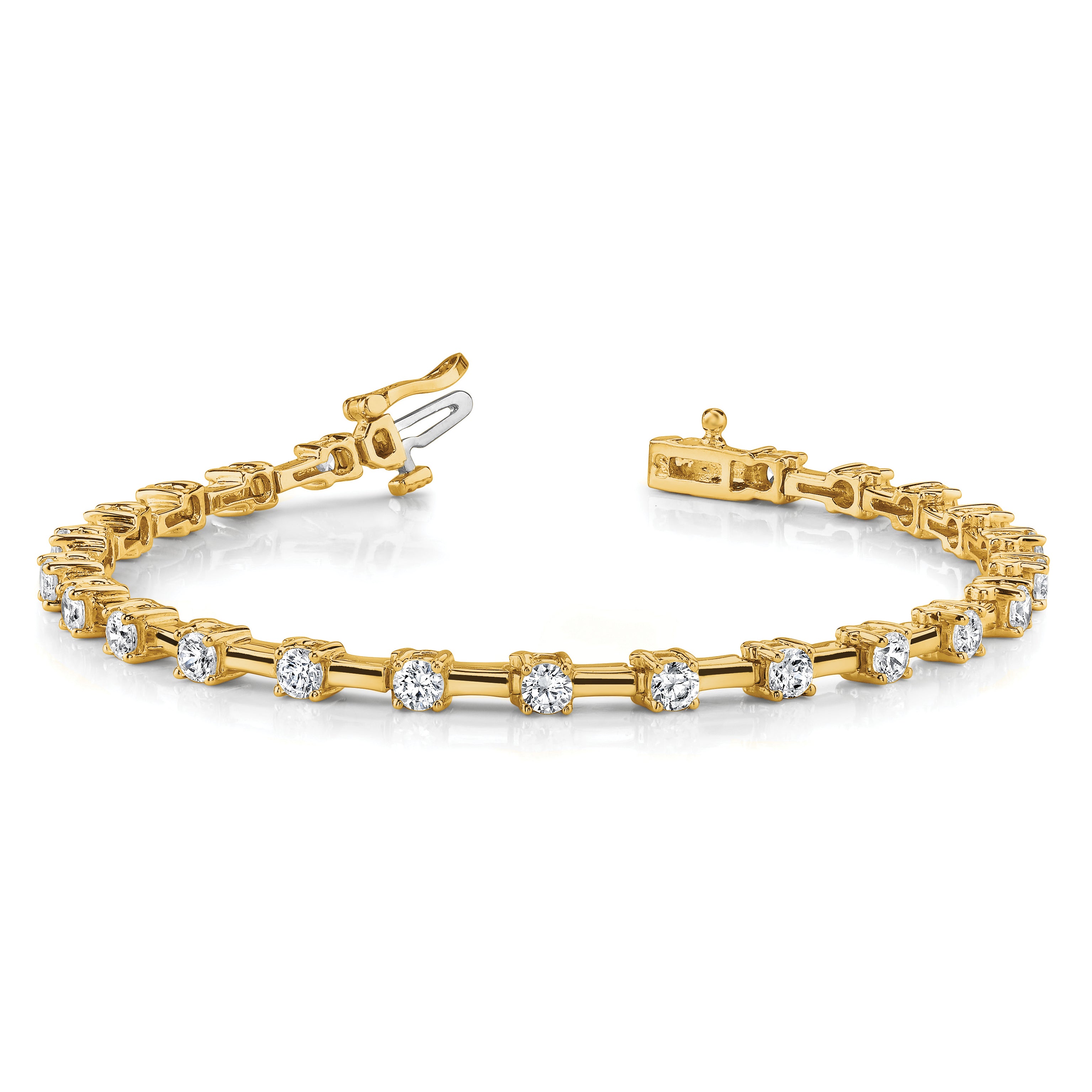 14k AA Diamond Tennis Bracelet