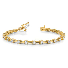 14k AA Diamond Tennis Bracelet