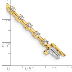 14k AA Diamond Tennis Bracelet