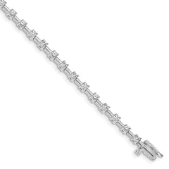 14k White Gold AA Diamond Tennis Bracelet