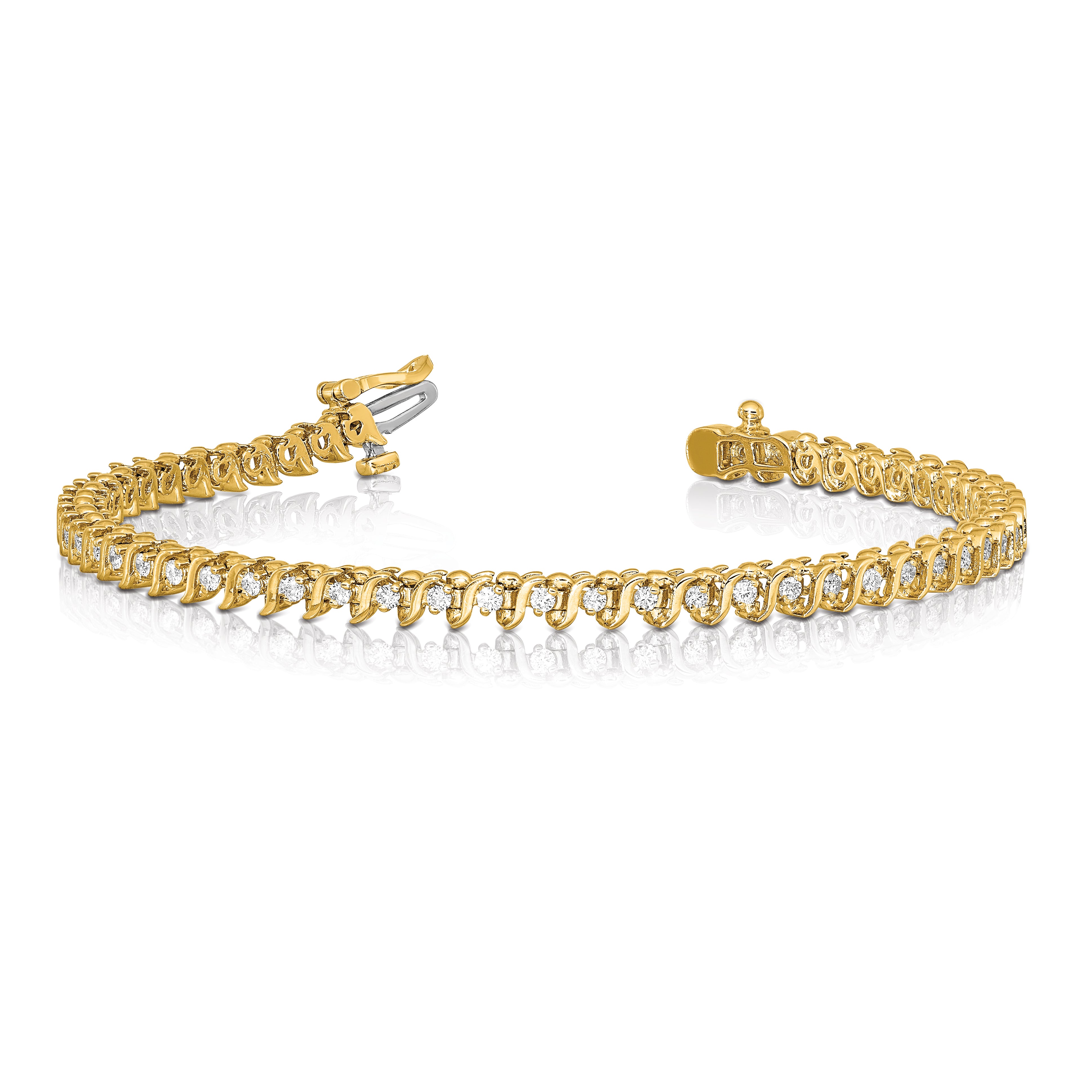 14k AA Diamond Tennis Bracelet