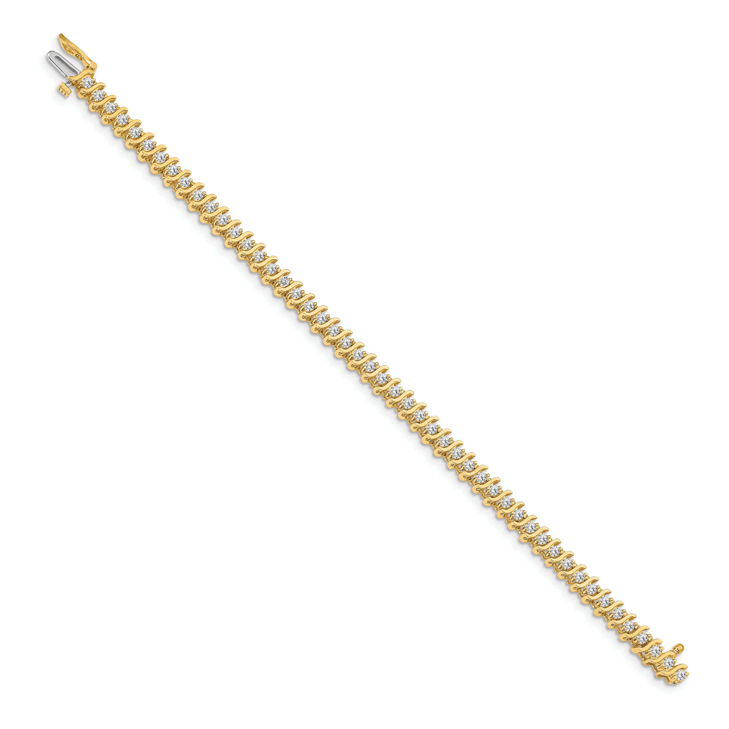 14k AA Diamond Tennis Bracelet