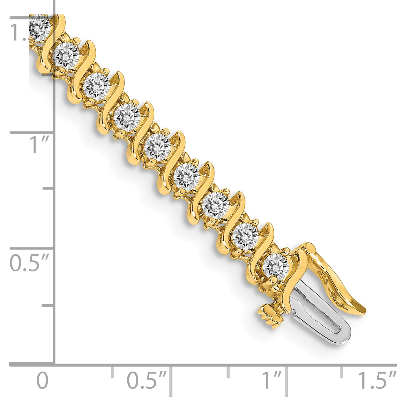 14k AA Diamond Tennis Bracelet