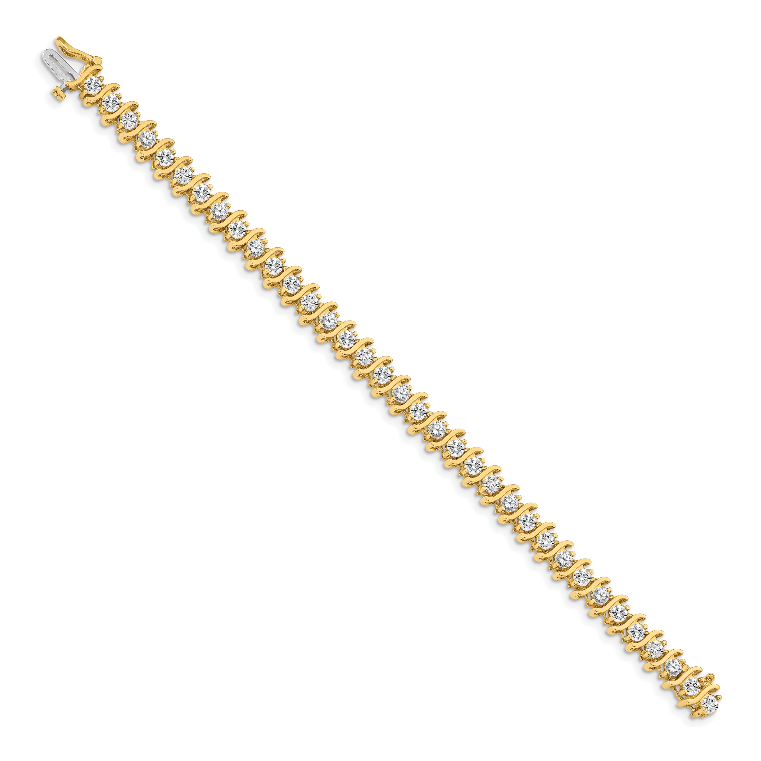 14k AA Diamond Tennis Bracelet