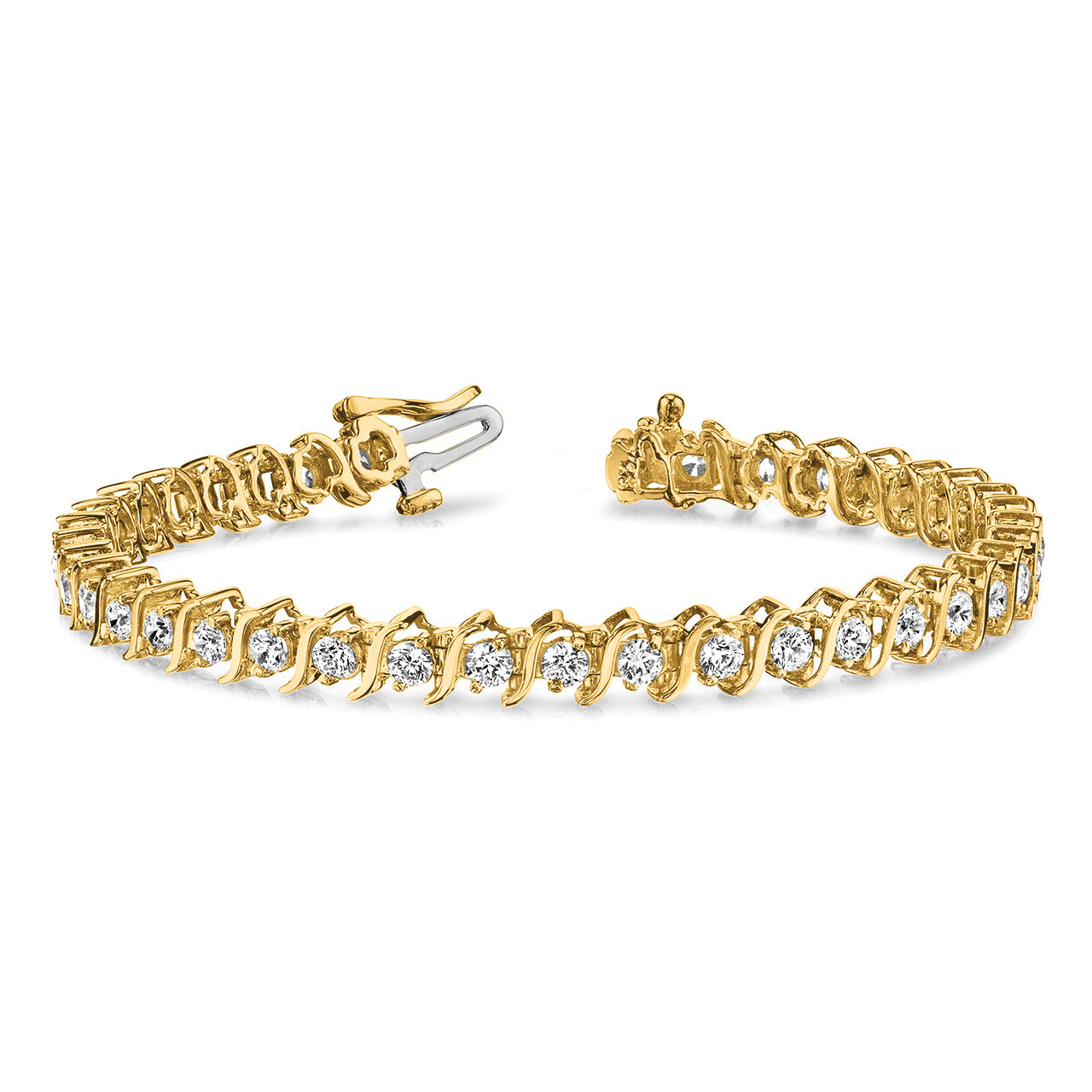 14k AA Diamond Tennis Bracelet