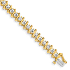 14k AA Diamond Tennis Bracelet