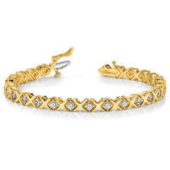 14k AA Diamond Tennis Bracelet