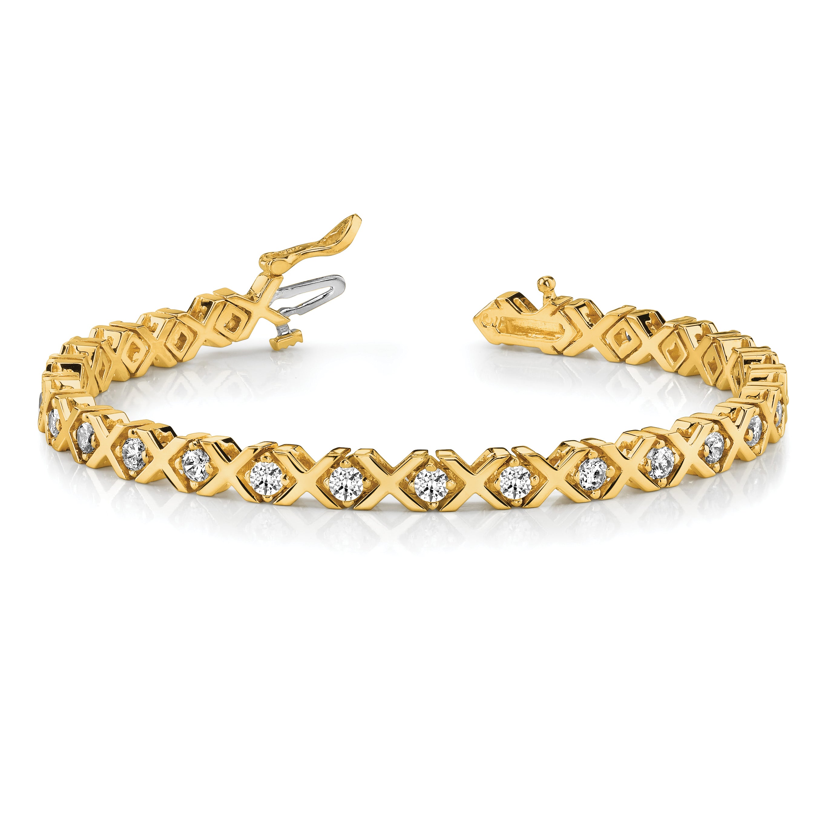 14k AA Diamond Tennis Bracelet