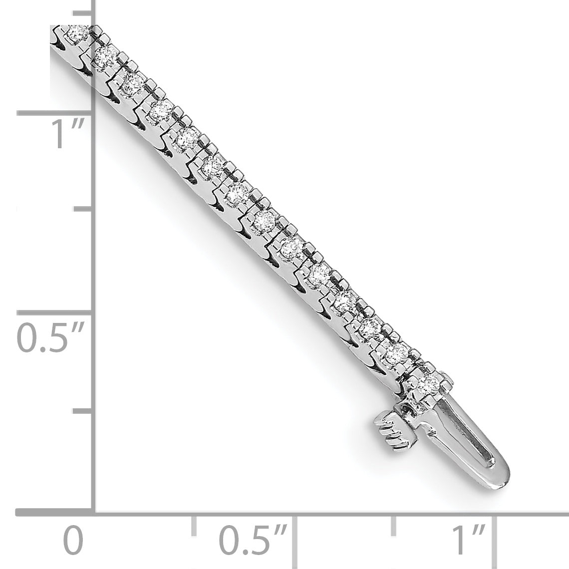 14k White Gold AA Diamond Tennis Bracelet