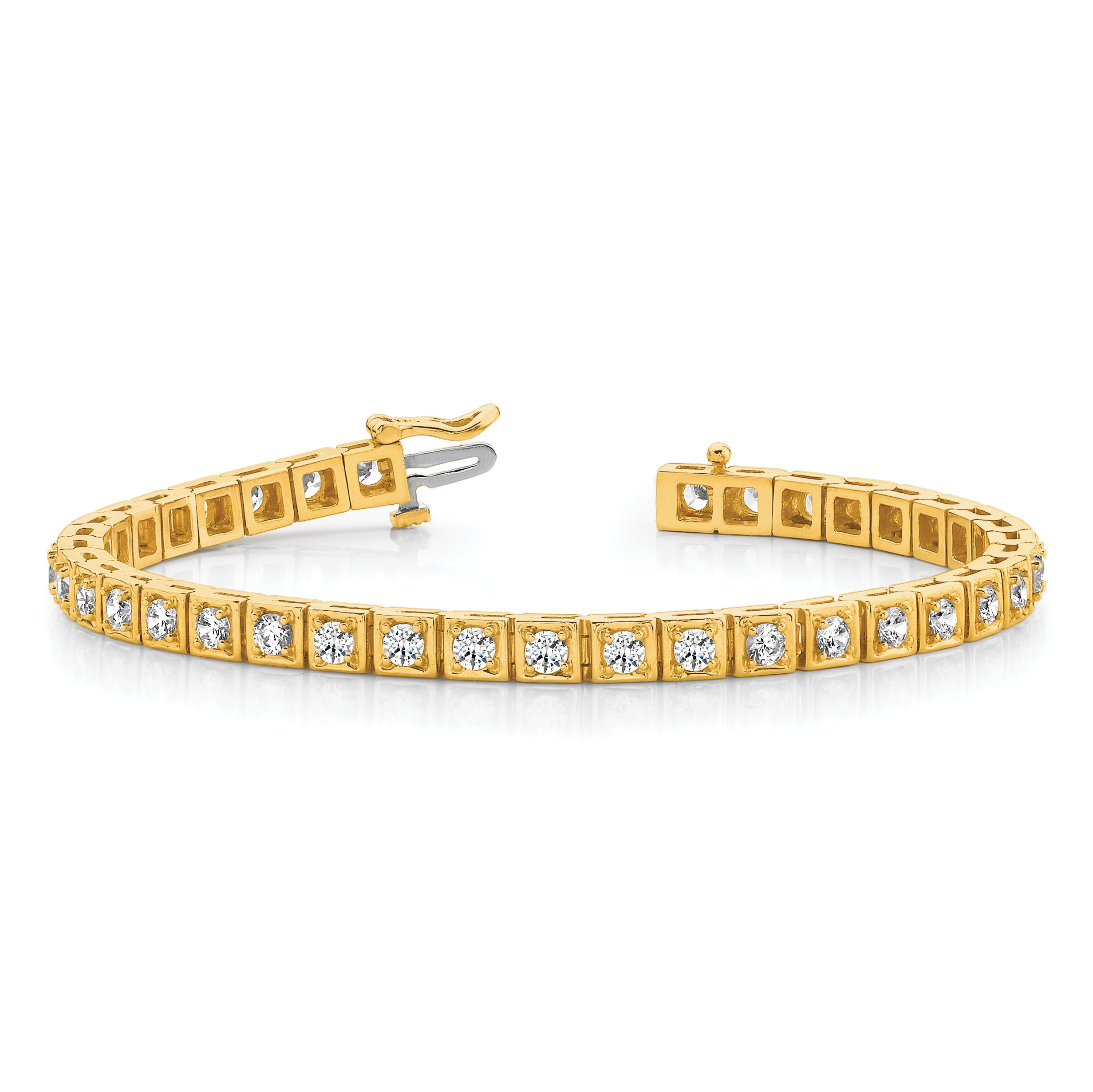 14k AA Diamond Tennis Bracelet