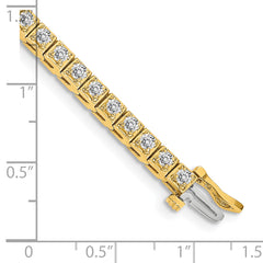 14k AA Diamond Tennis Bracelet