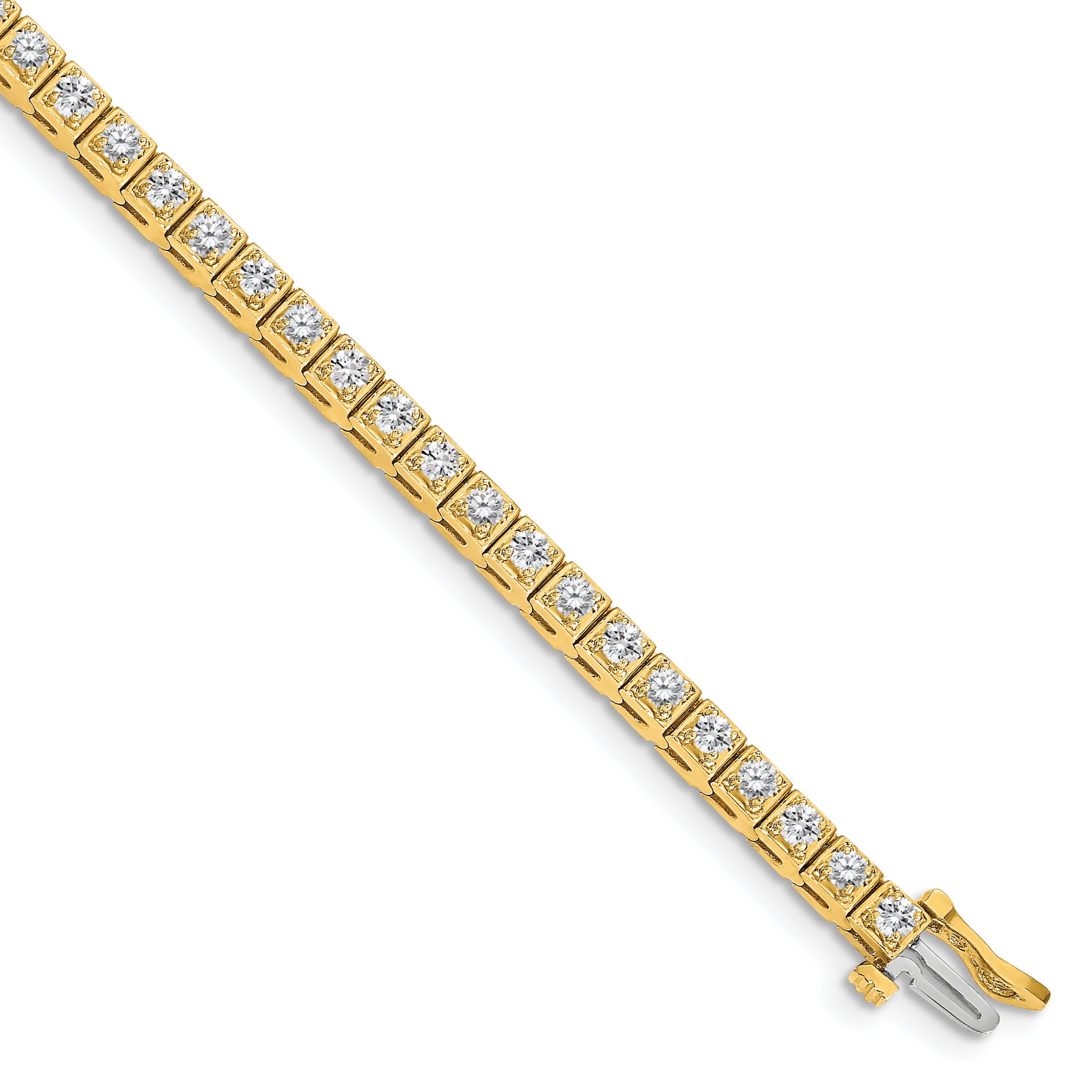 14k AA Diamond Tennis Bracelet