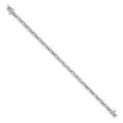 14k White Gold AA Diamond Tennis Bracelet