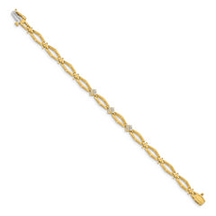 14k AA Diamond Fancy Bracelet