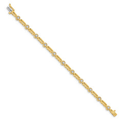 14k AA Diamond Tennis Bracelet