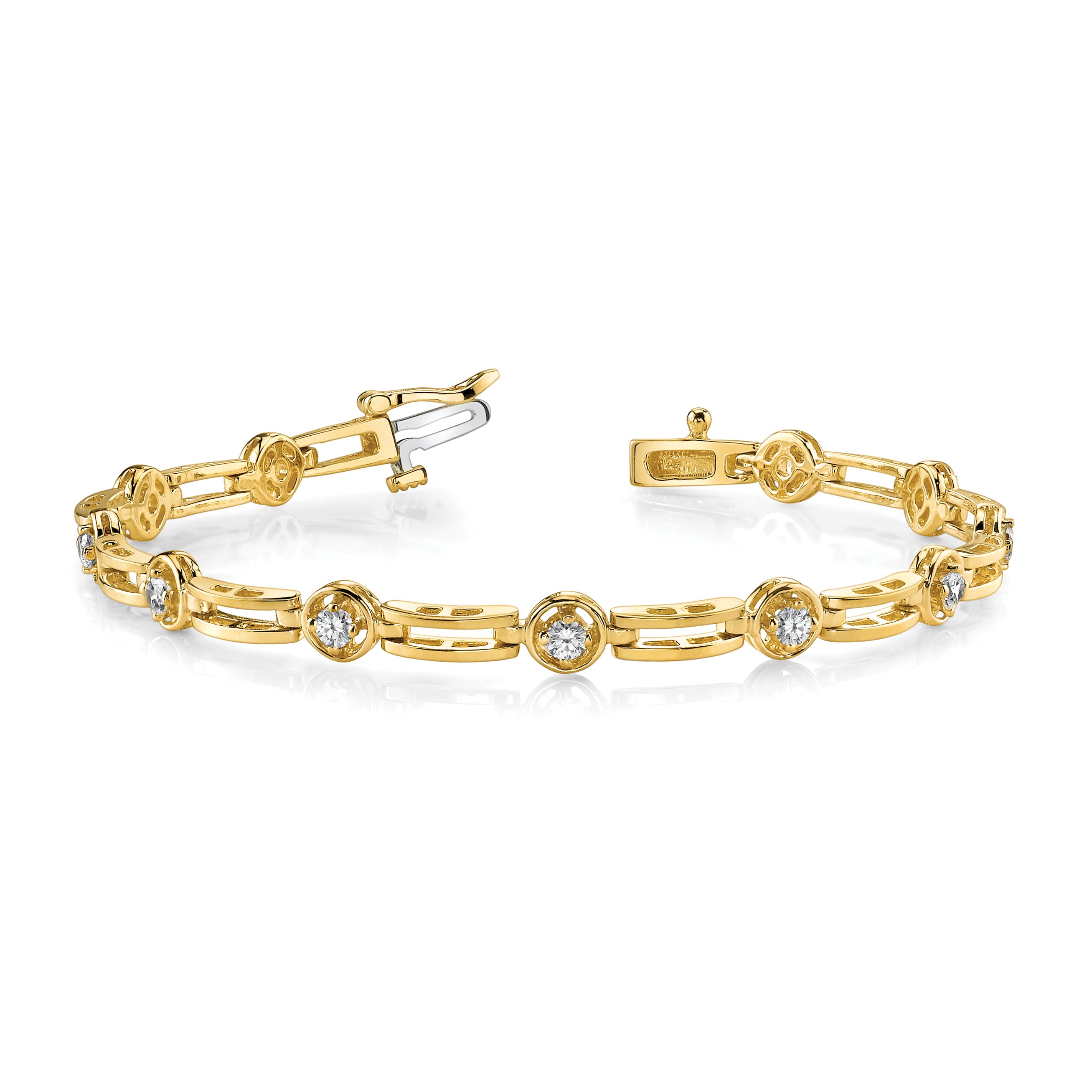 14k AA Diamond Tennis Bracelet