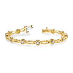 14k AA Diamond Tennis Bracelet