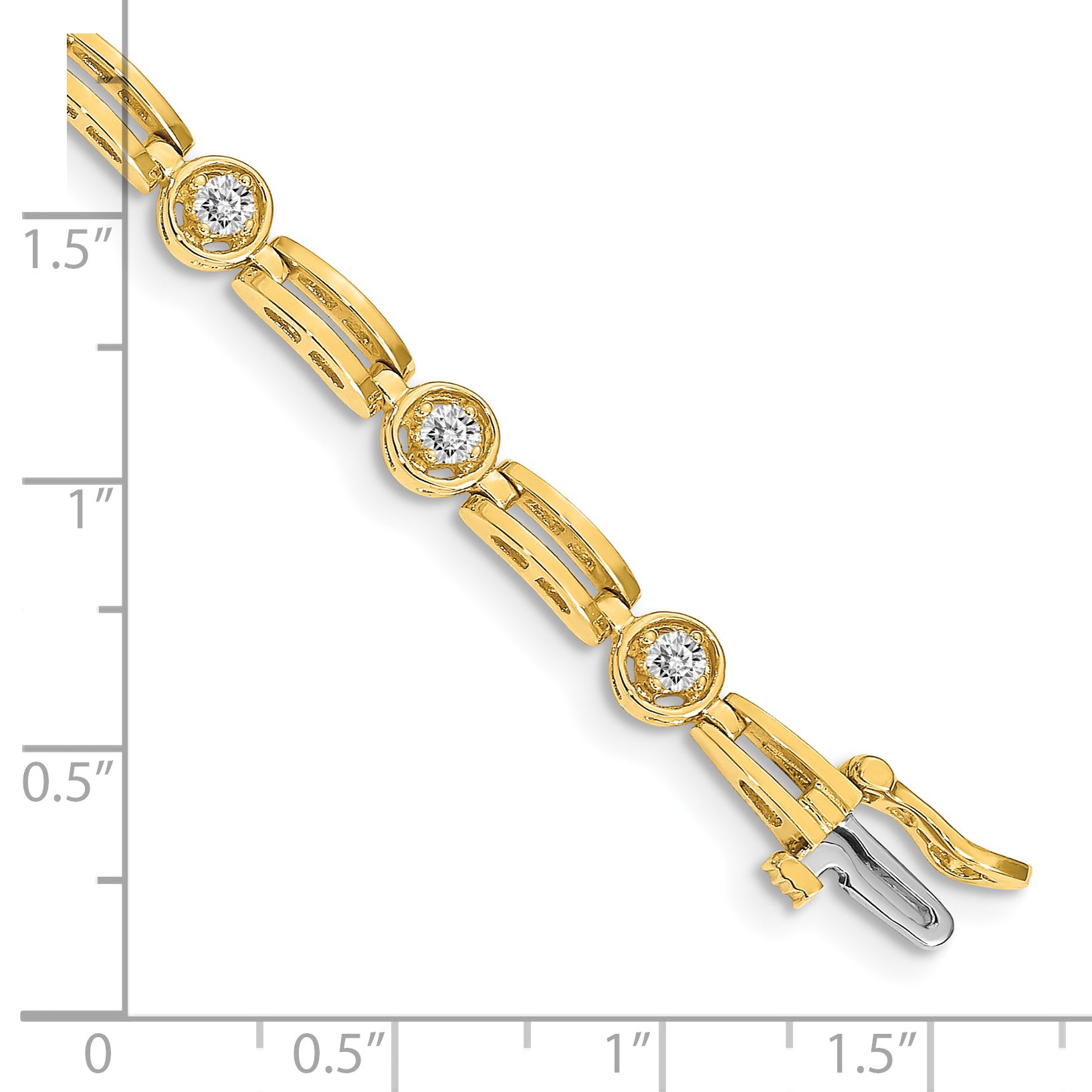 14k AA Diamond Tennis Bracelet