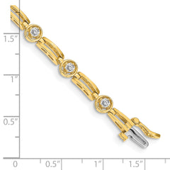 14k AA Diamond Tennis Bracelet