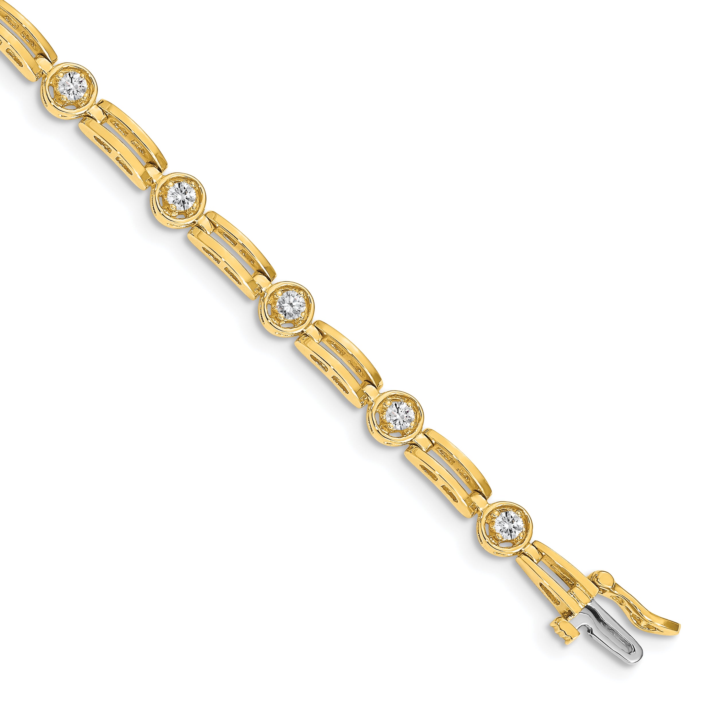 14k AA Diamond Tennis Bracelet