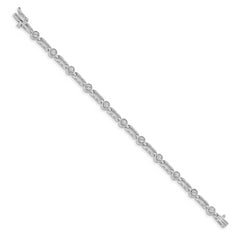 14k White Gold AA Diamond Tennis Bracelet