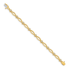 14k AA Diamond Fancy Bracelet