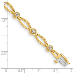 14k AA Diamond Fancy Bracelet