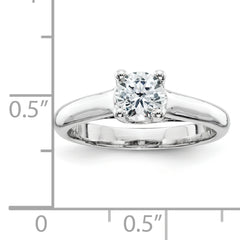 14K White Gold VS Diamond solitaire ring