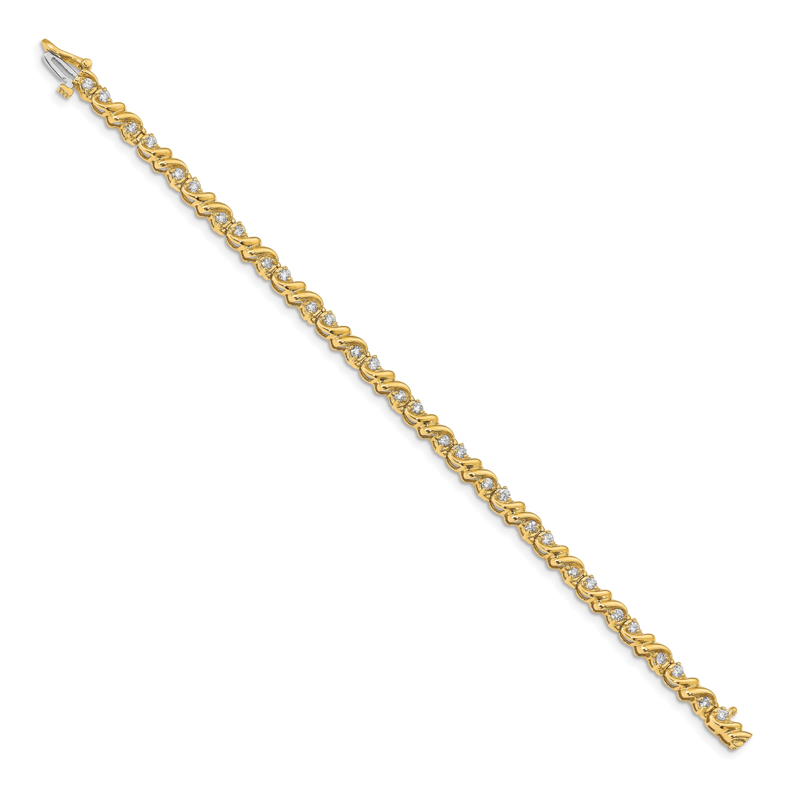 14k AA Diamond Tennis Bracelet