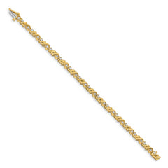 14k AA Diamond Tennis Bracelet