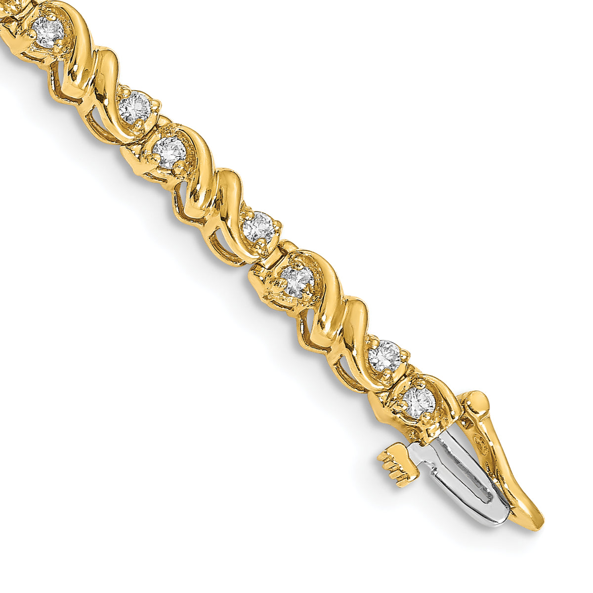 14k AA Diamond Tennis Bracelet