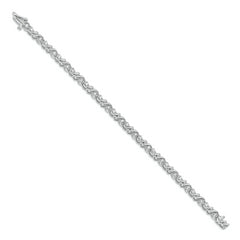 14k White Gold AA Diamond Tennis Bracelet