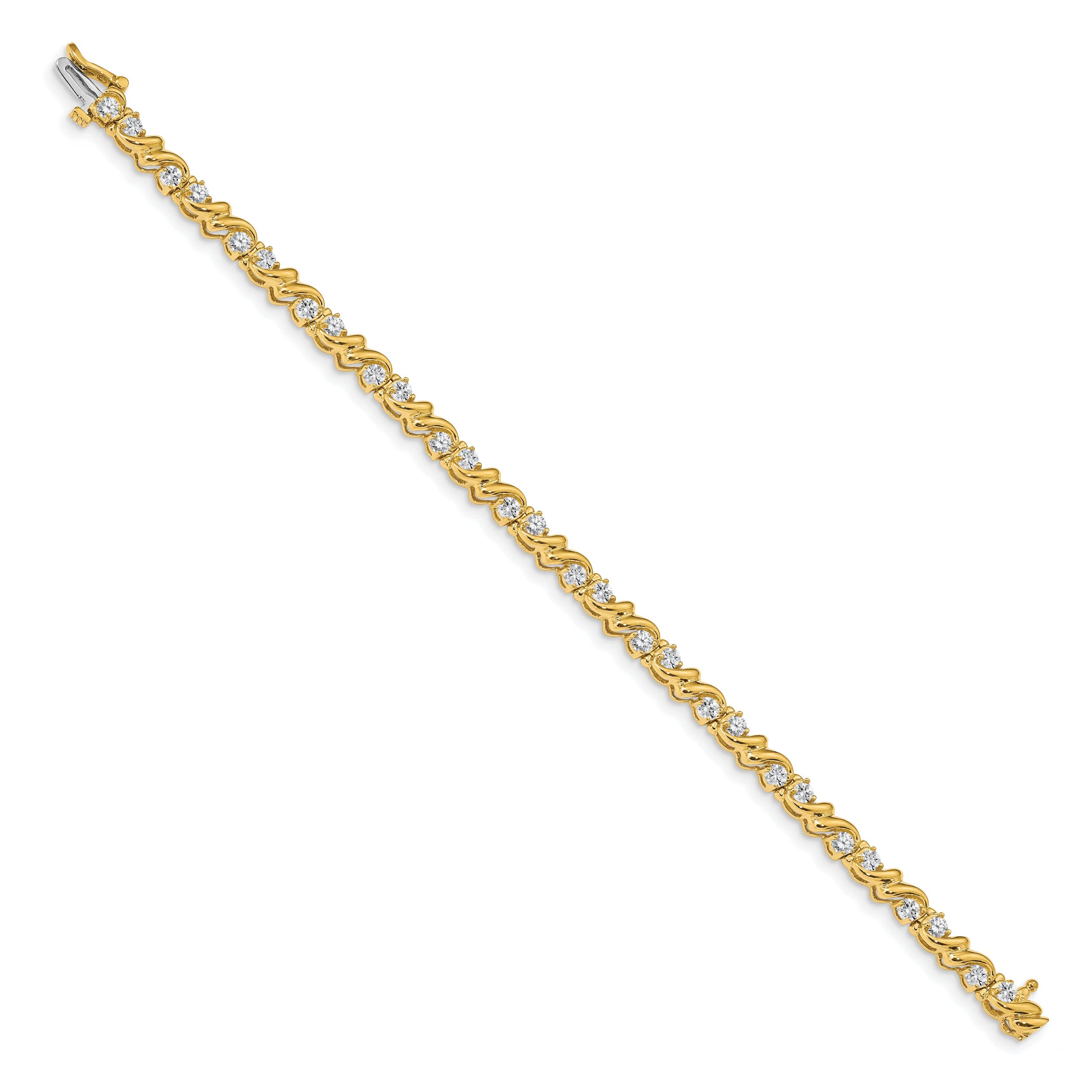 14k AA Diamond Tennis Bracelet