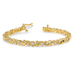 14k AA Diamond Tennis Bracelet