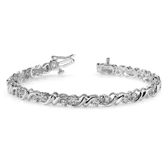 14k White Gold AA Diamond tennis bracelet