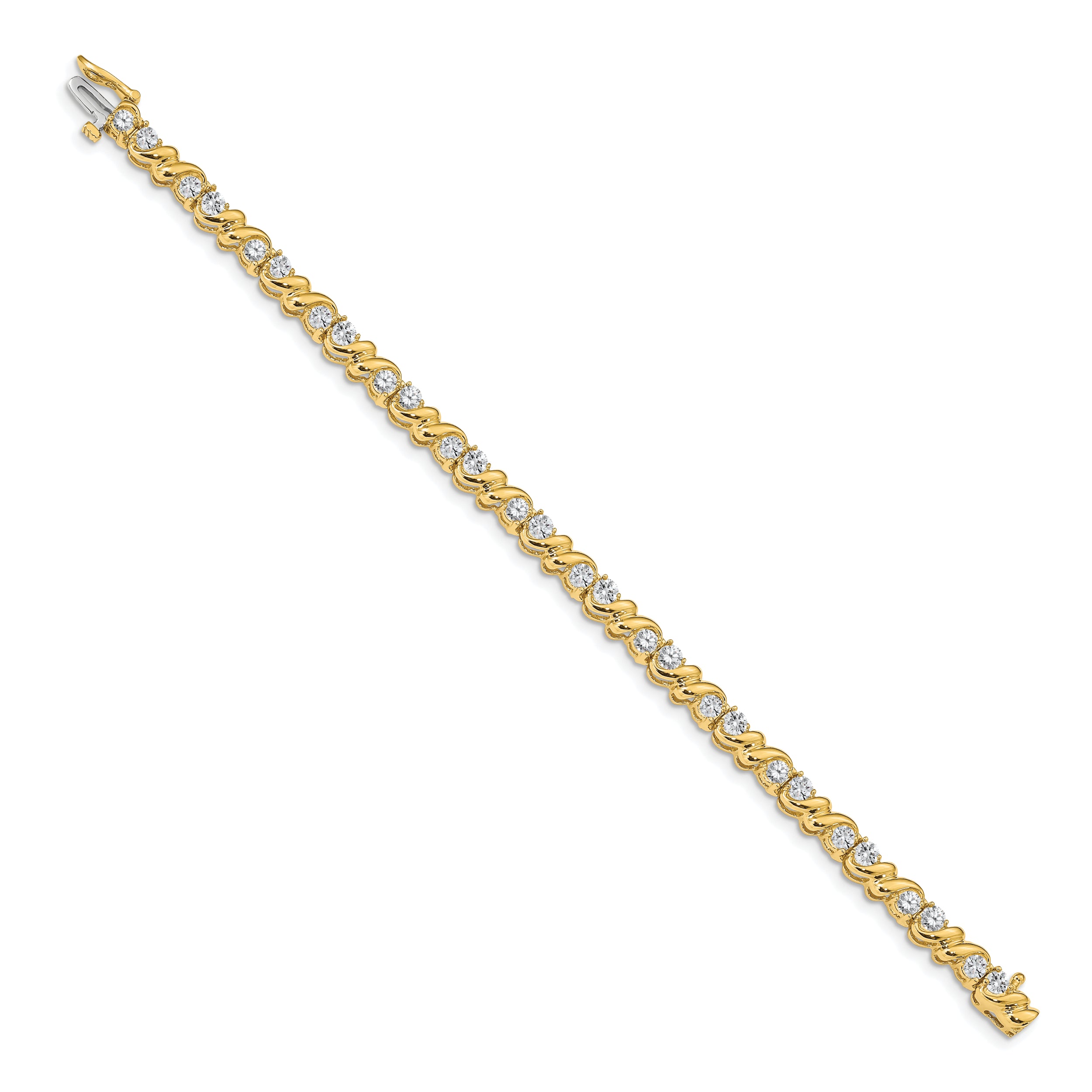 14k AA Diamond Tennis Bracelet