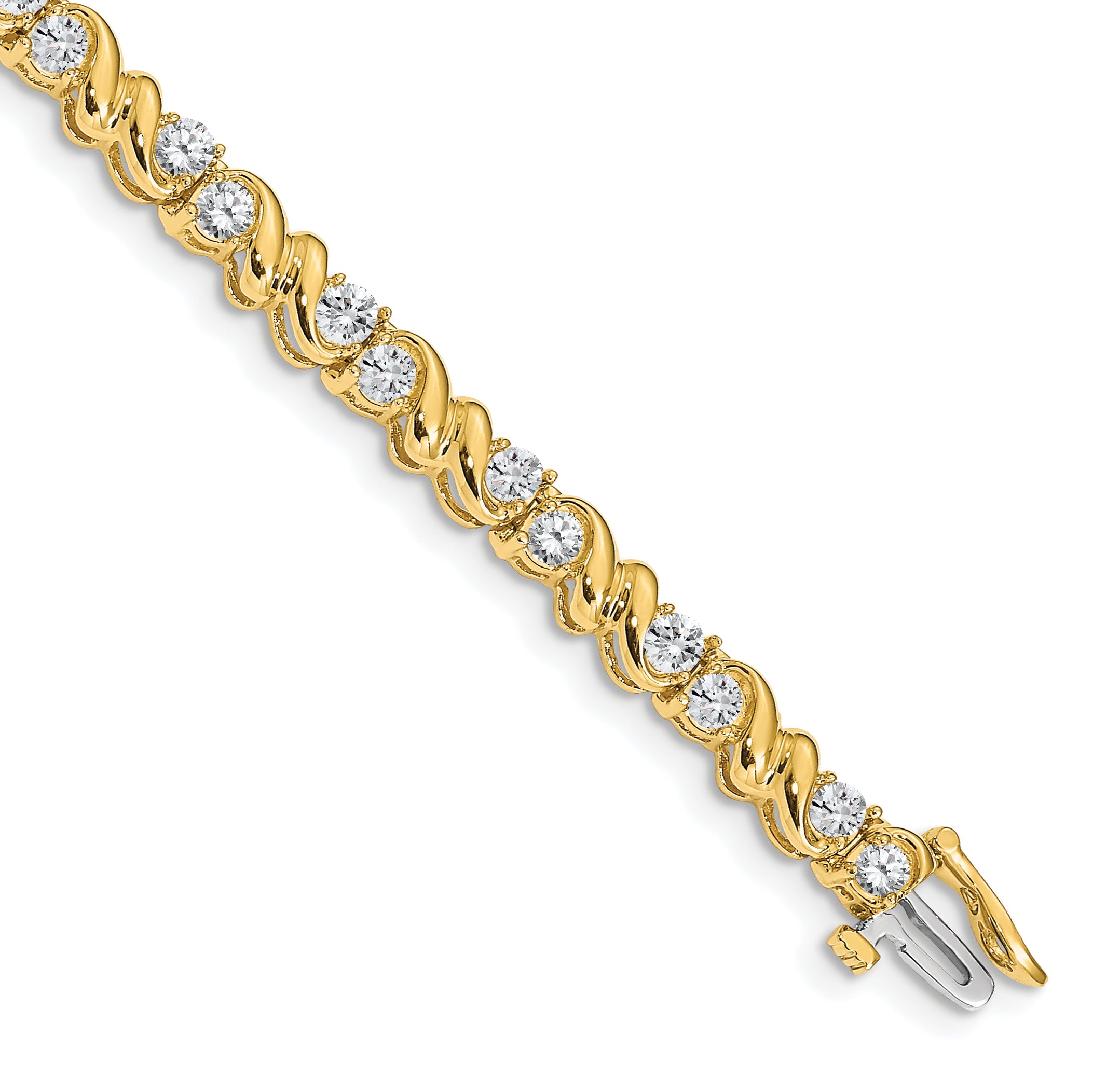 14k AA Diamond Tennis Bracelet