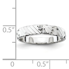 14k White Gold Ladies Band (Trio) Mounting