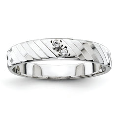 14k White Gold Ladies Band (Trio) Mounting