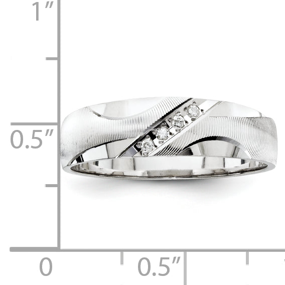 14K White Gold Men's Band (Trio) Mounting