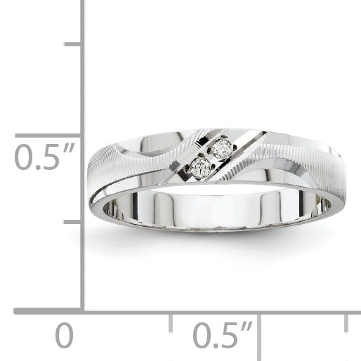 14K White Gold Ladies Band (Trio) Mounting